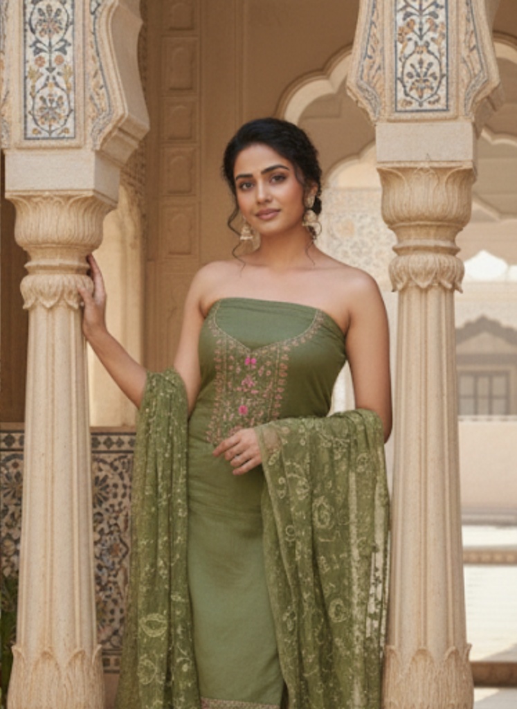 Jam Cotton Green Garden Elegance