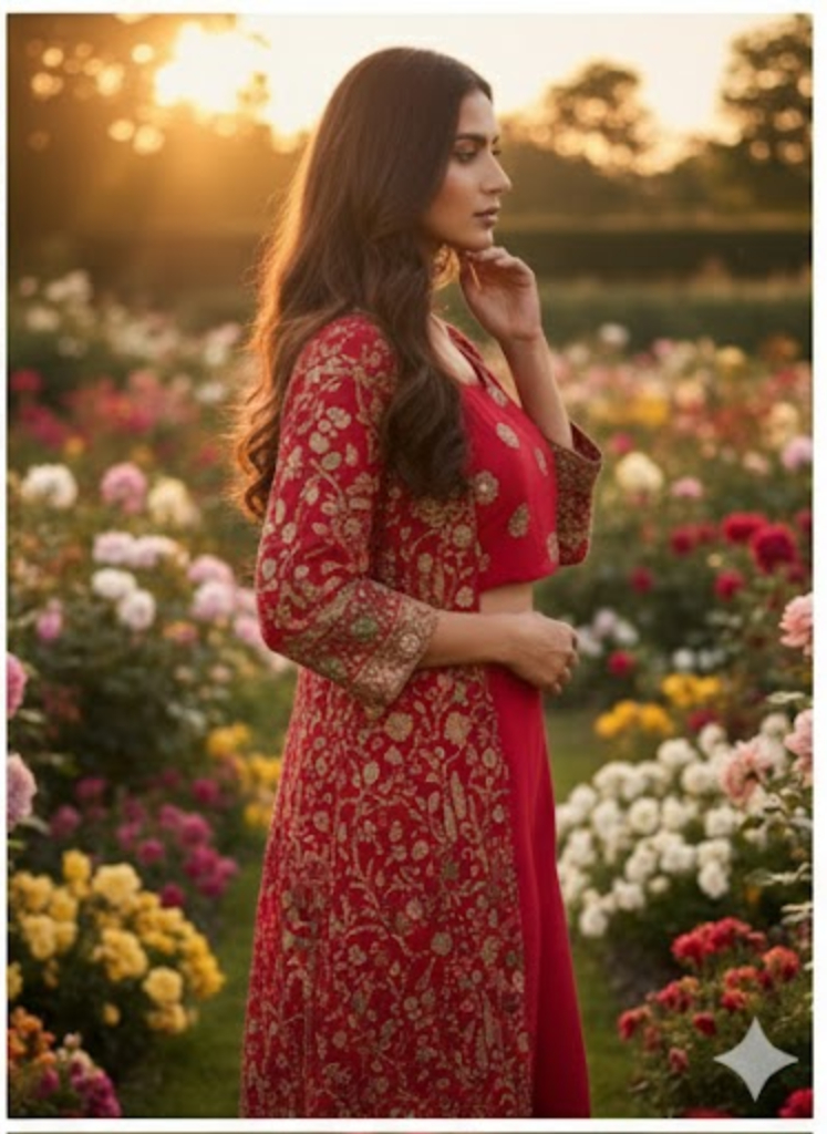 "The Royal Gulabi Shrug"