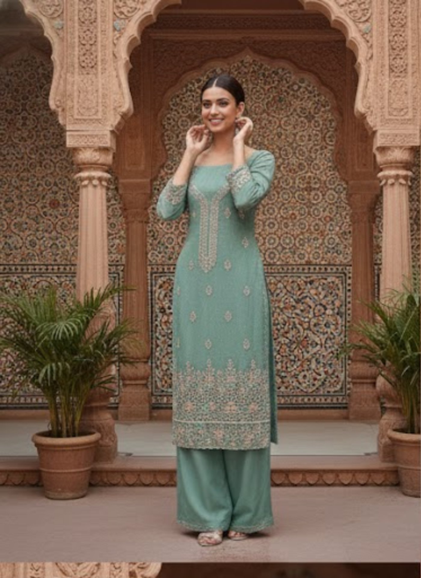 Chiffon Noor Mahal Elegance