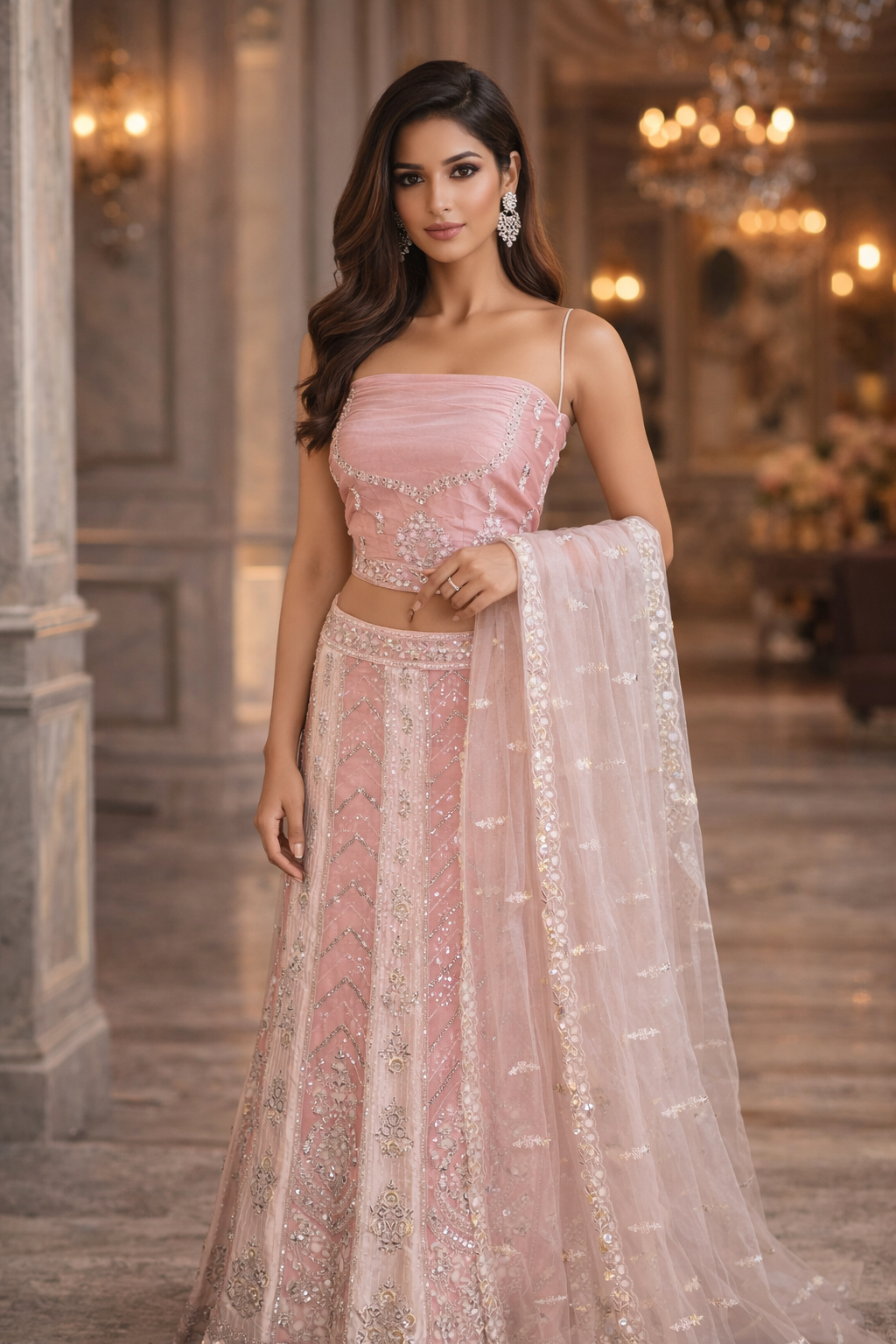 "The Rose Quartz Lehenga"