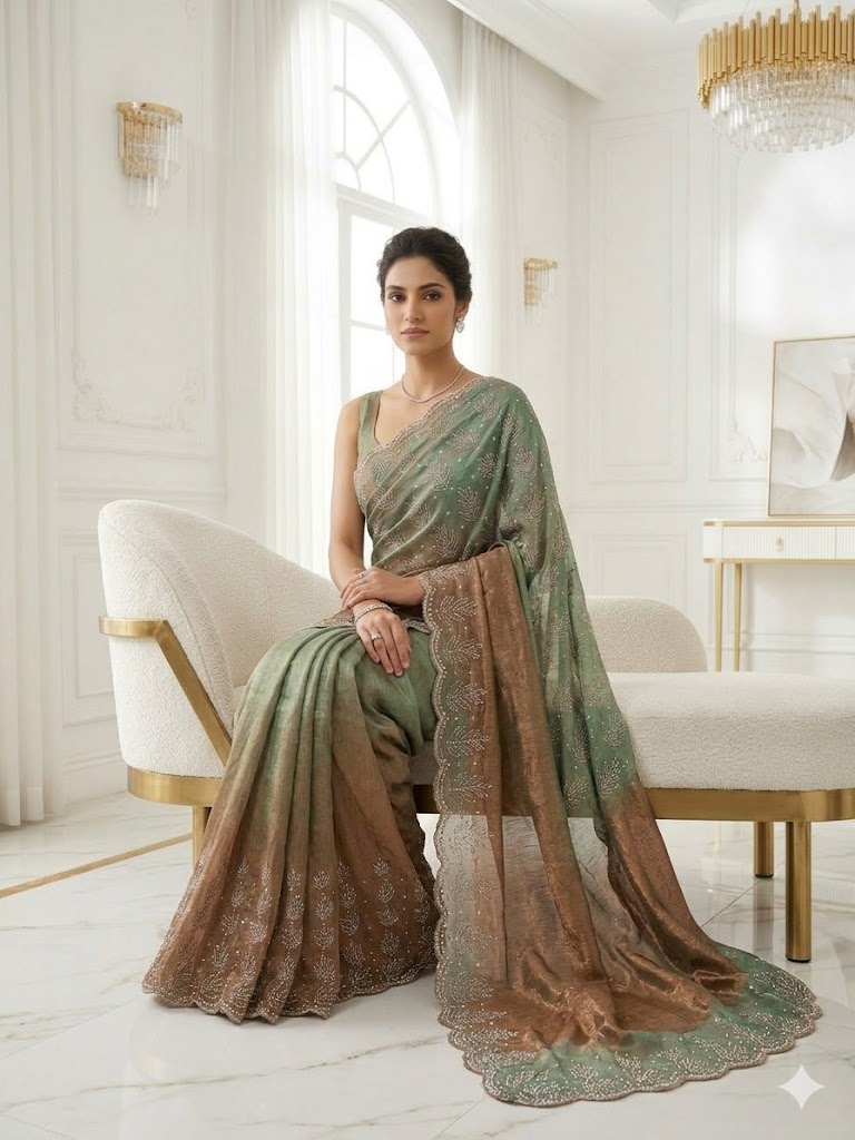 The Leafy Noor Drape Saree