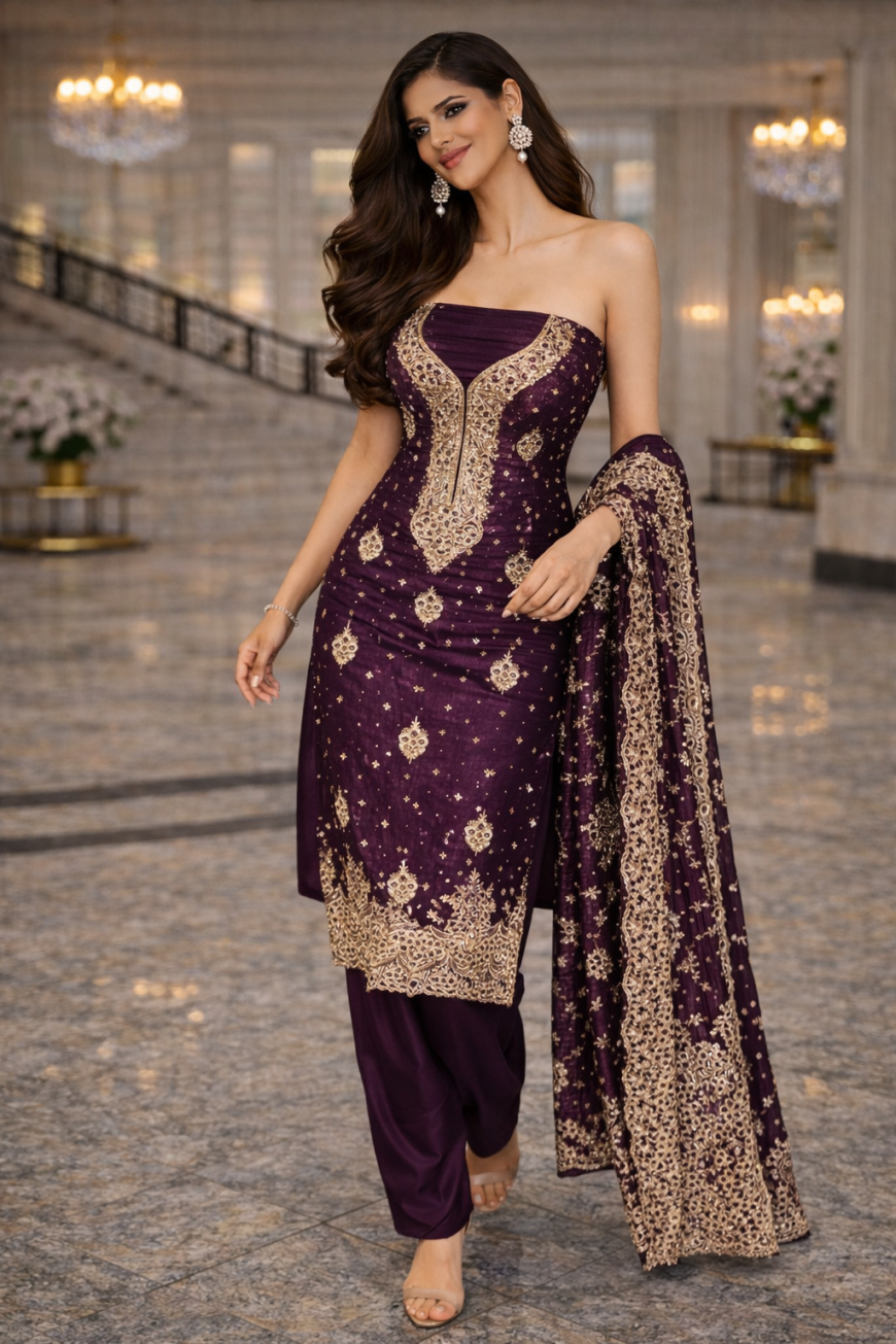 SILK Royal Zardozi Heritage Suit
