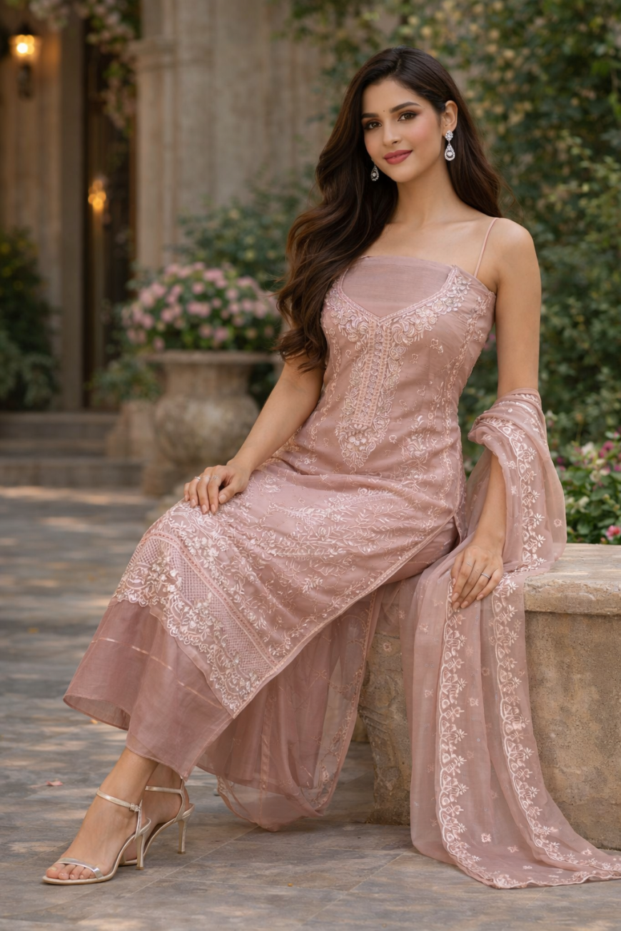 Chiffon Shahi Rose Grace