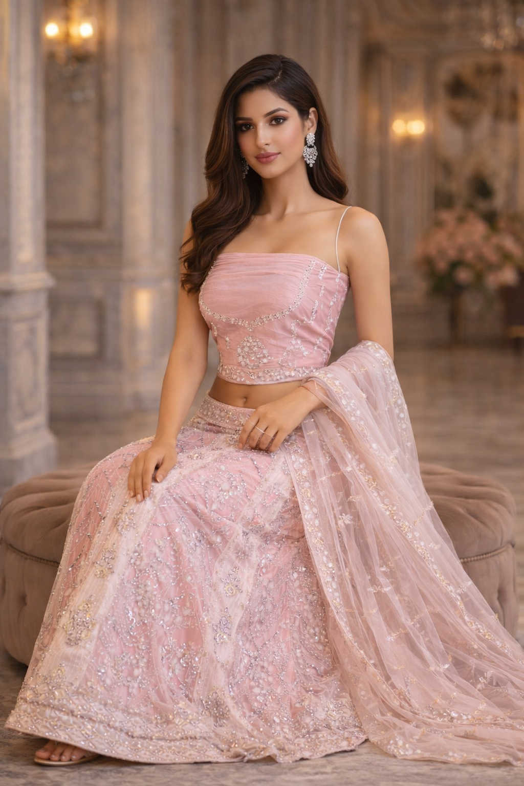 "The Rose Quartz Lehenga"