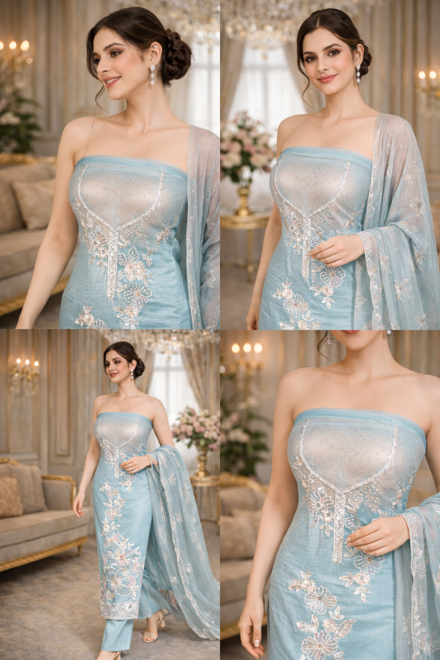 Divine Radiance Organza Silk  Masterpiece