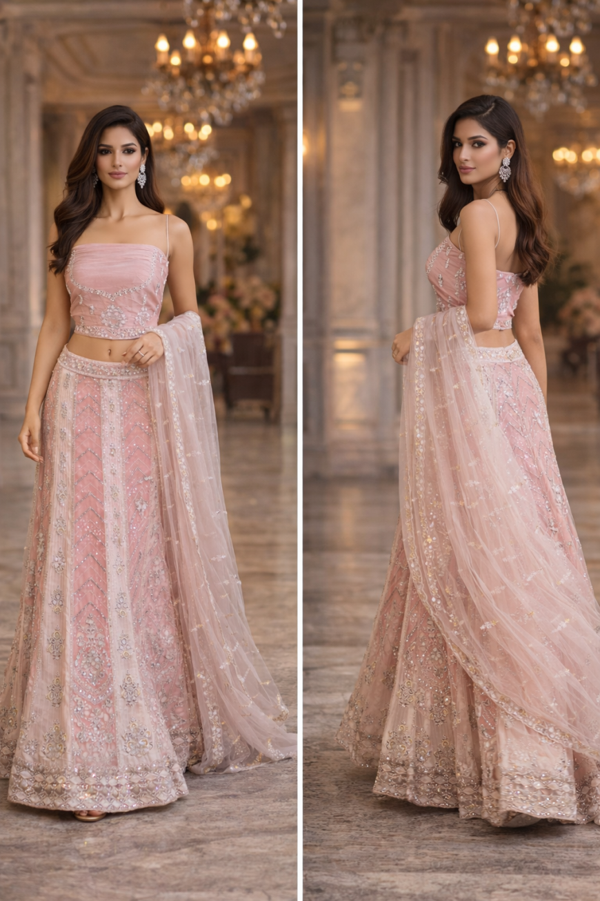 "The Rose Quartz Lehenga"
