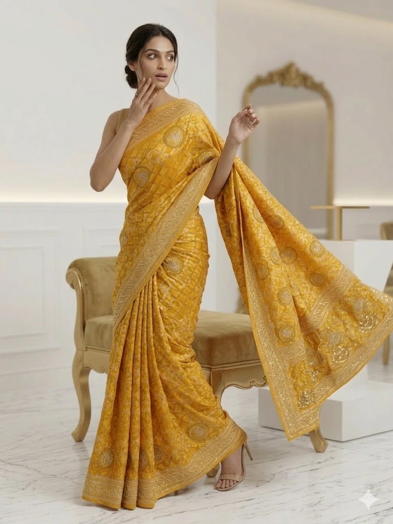 The Marigold Saree