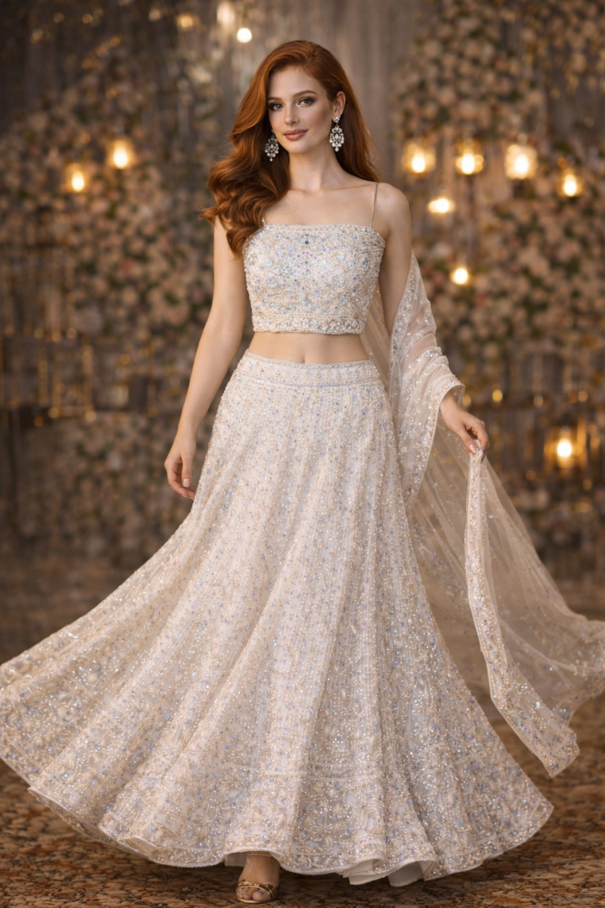 The Crystal Glow Lehenga.