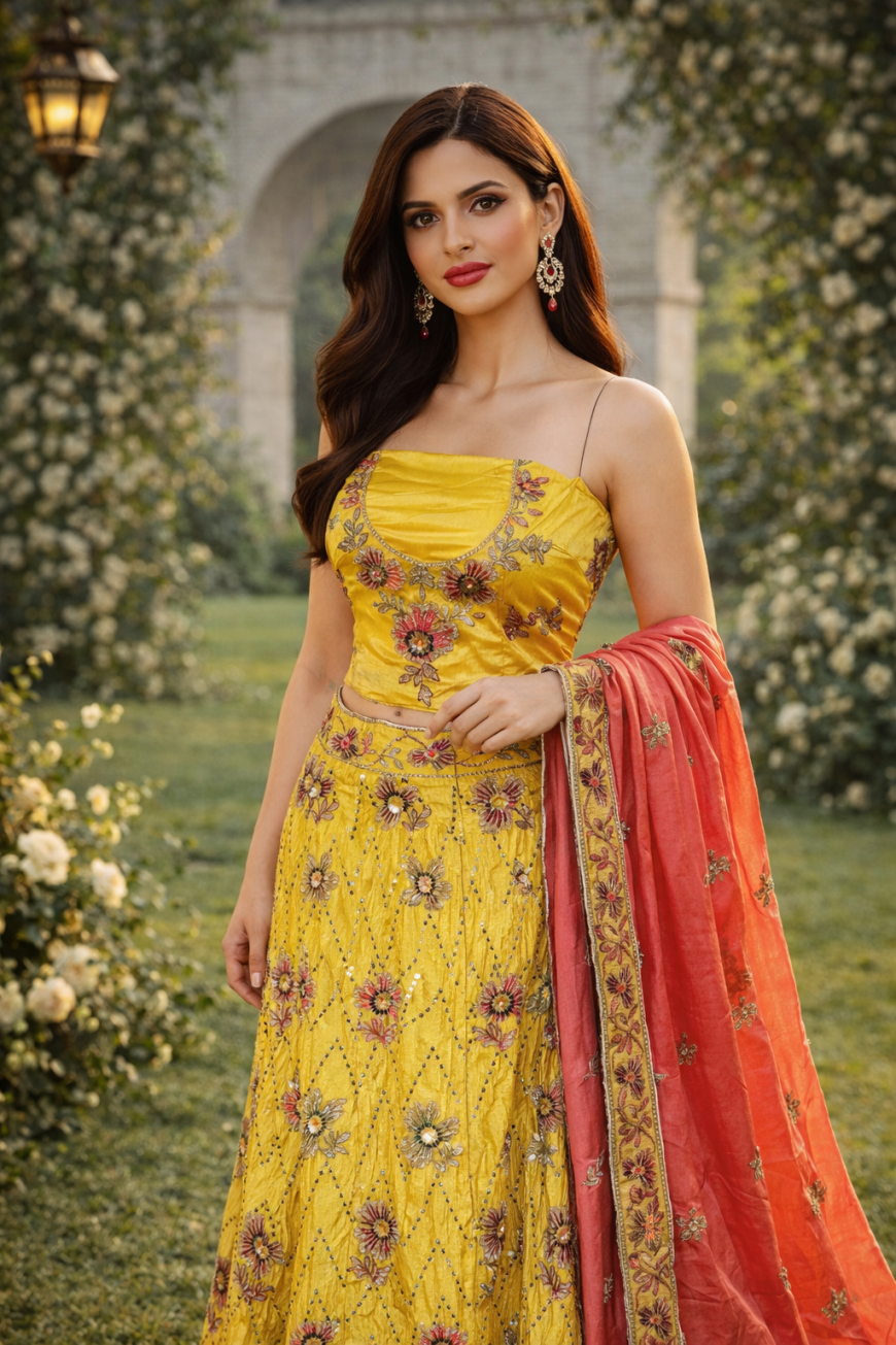 The Haldi Sunshine Lehenga.