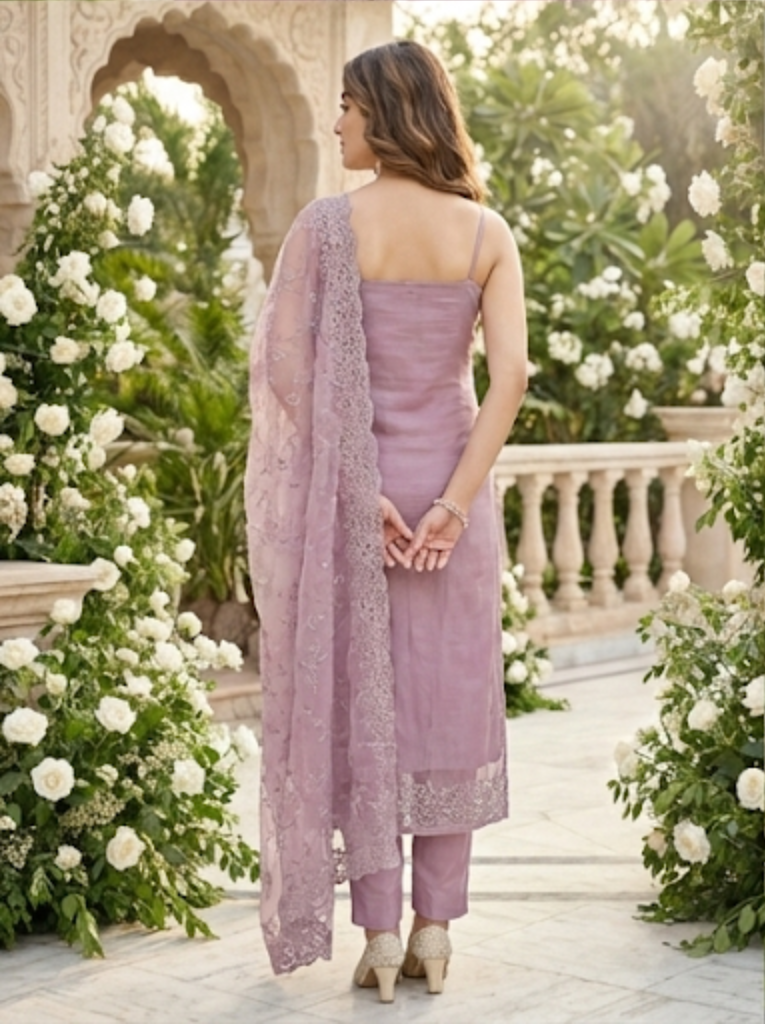 Simmer Silk Gul-e-Lilac Elegance