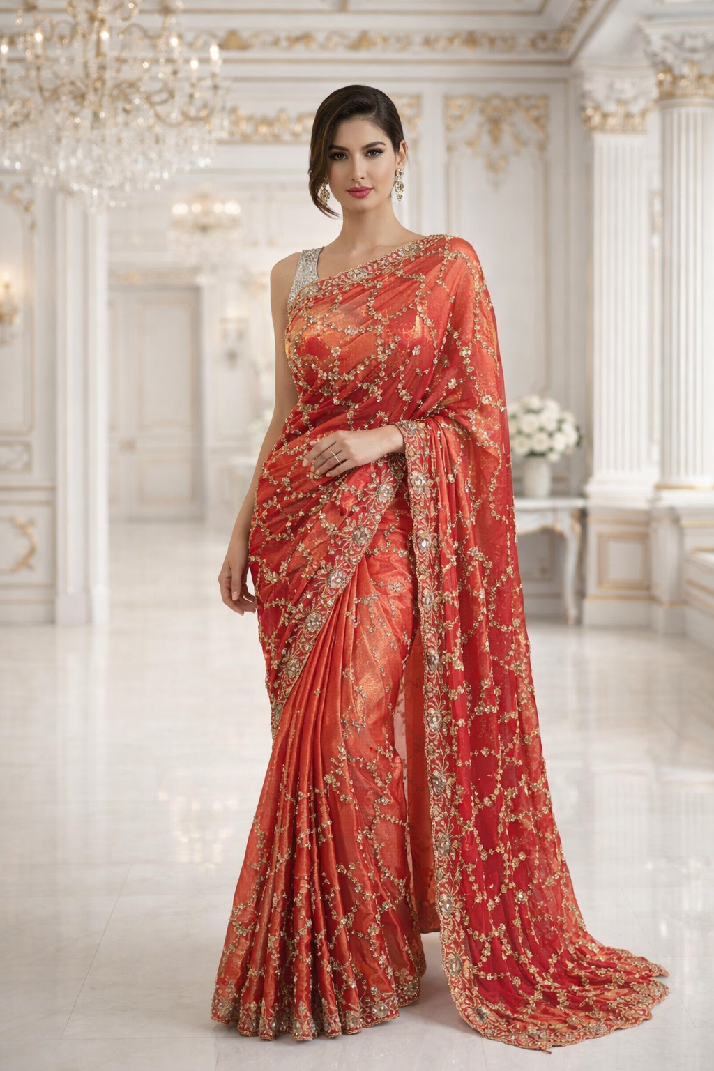 The Agni Glow Saree: