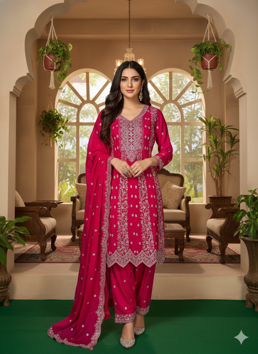 "Fuchsia Filigree."