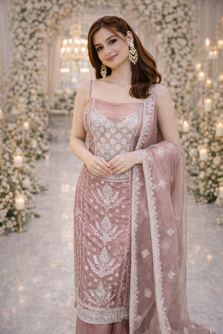 The Champagne Glow Suit.