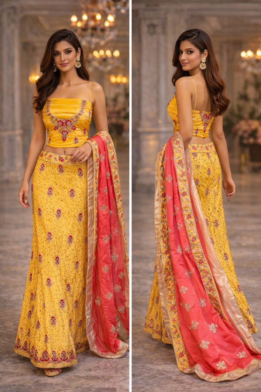 The Haldi Sunshine Lehenga.