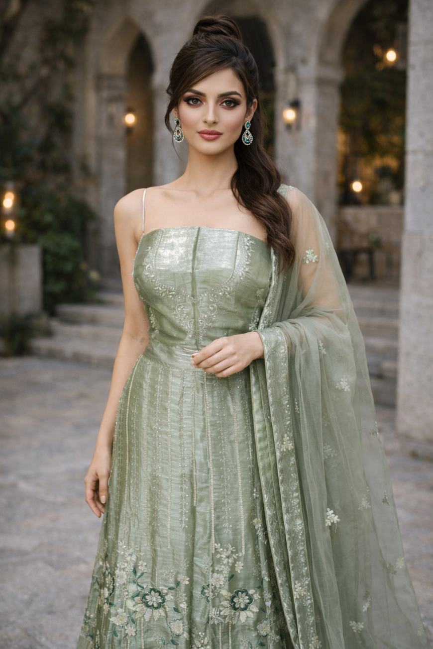 The Sage Whisper Lehenga