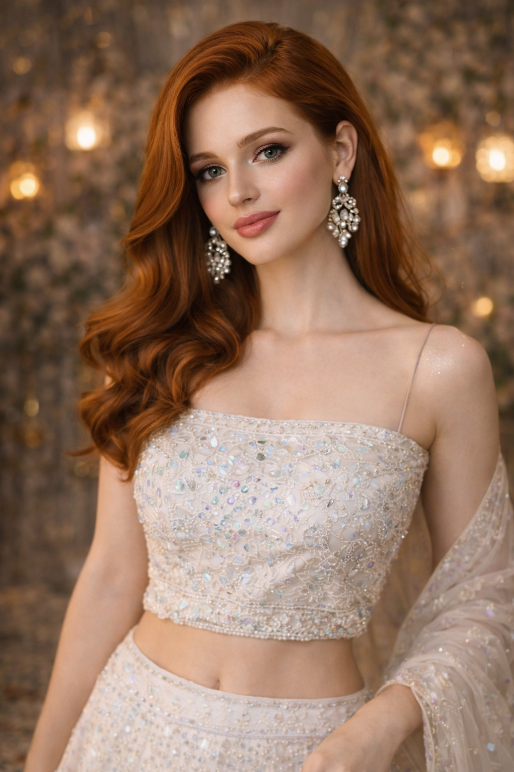 The Crystal Glow Lehenga.