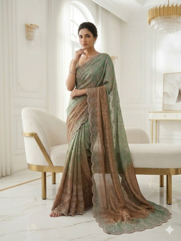 The Leafy Noor Drape Saree