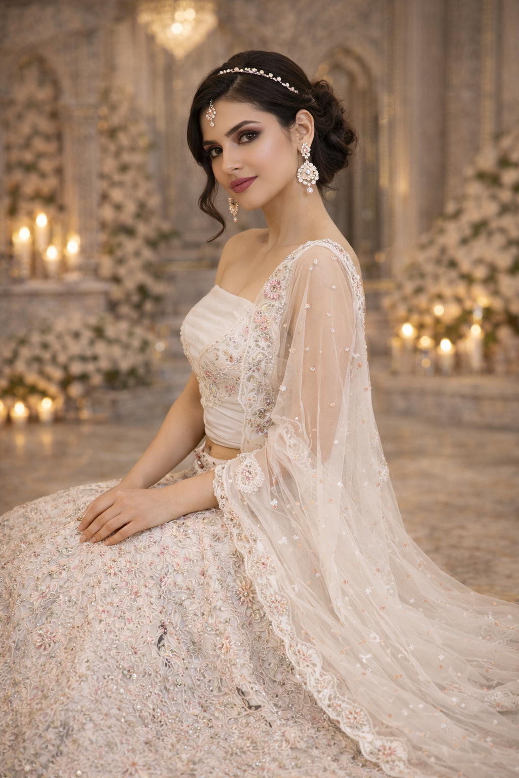 The Ivory Pastel Dream Lehenga