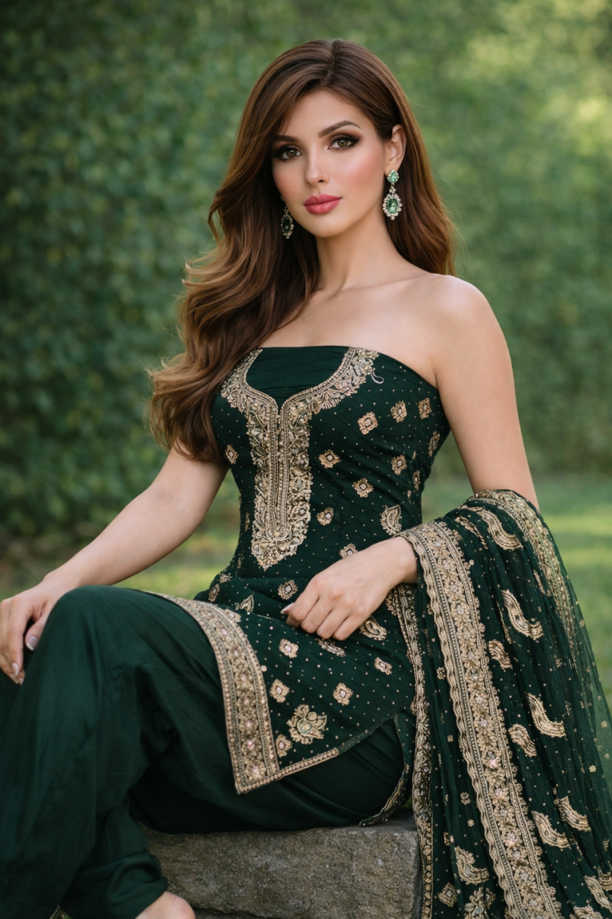 Imperial Evergreen Handcrafted Suit