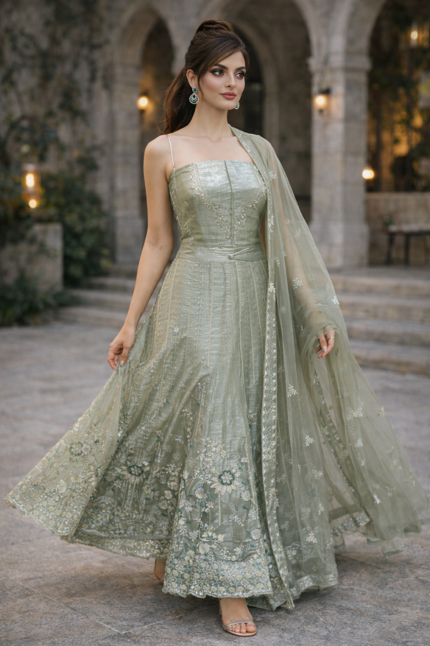 The Sage Whisper Lehenga