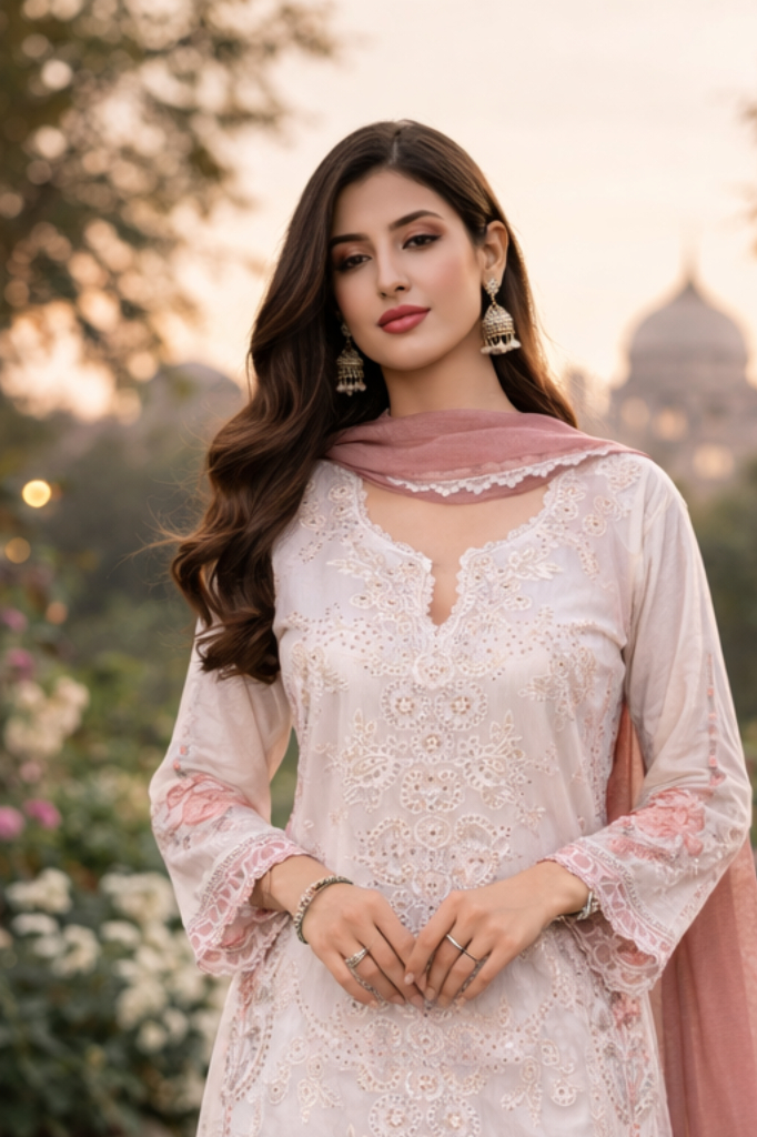 Pastel Rose Lace Set