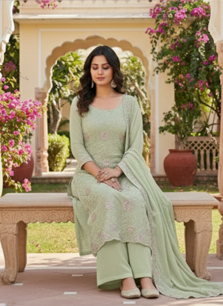 Fox Georgette Gul-e-Pista Grace