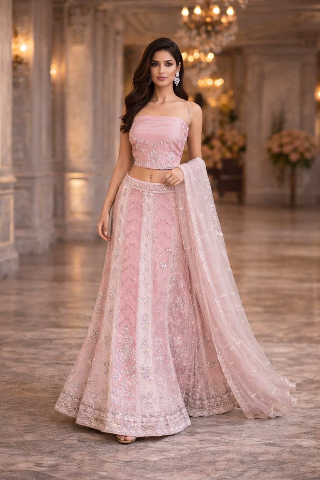 "The Rose Quartz Lehenga"