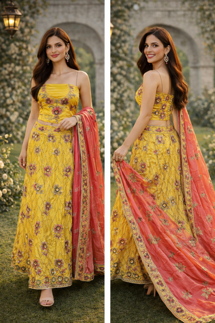 The Haldi Sunshine Lehenga.