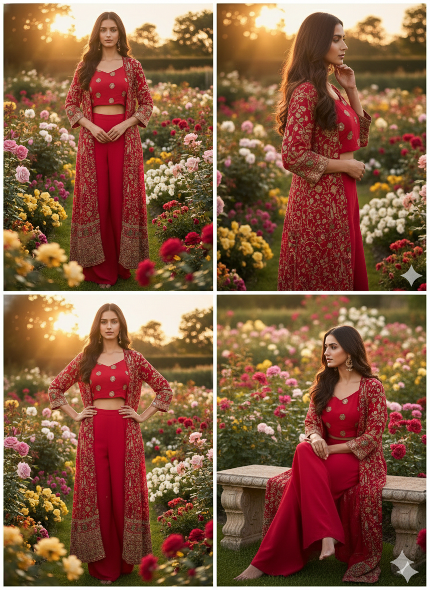 "The Royal Gulabi Shrug"