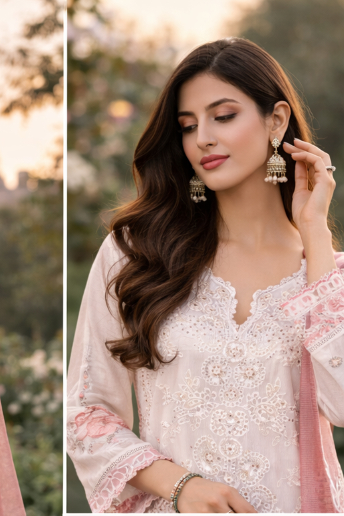 Pastel Rose Lace Set