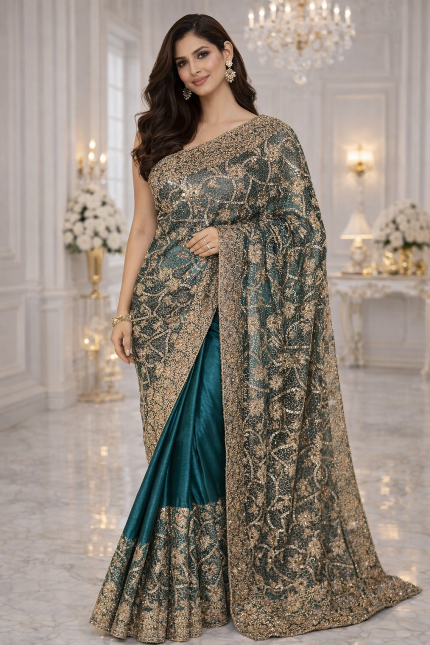 "The Gilded Teal Empress"