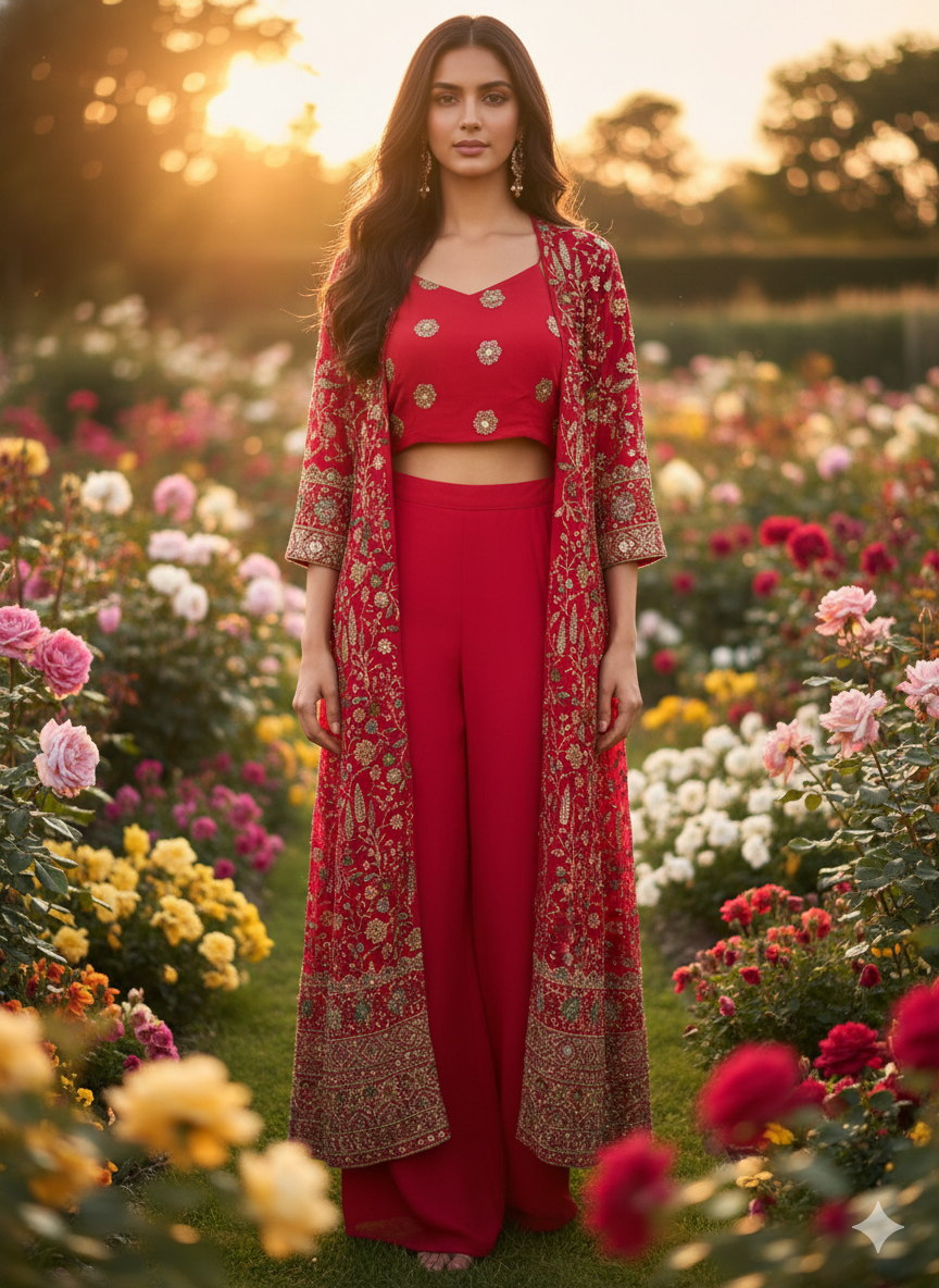 "The Royal Gulabi Shrug"