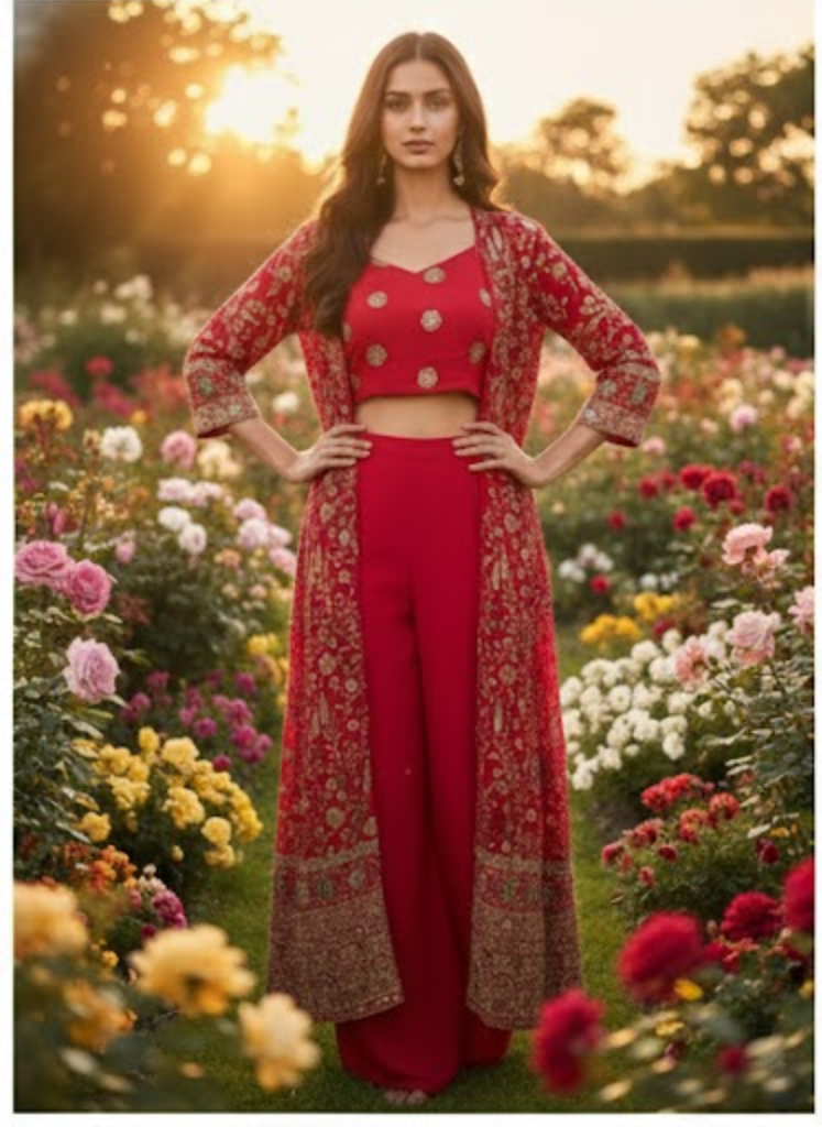 "The Royal Gulabi Shrug"