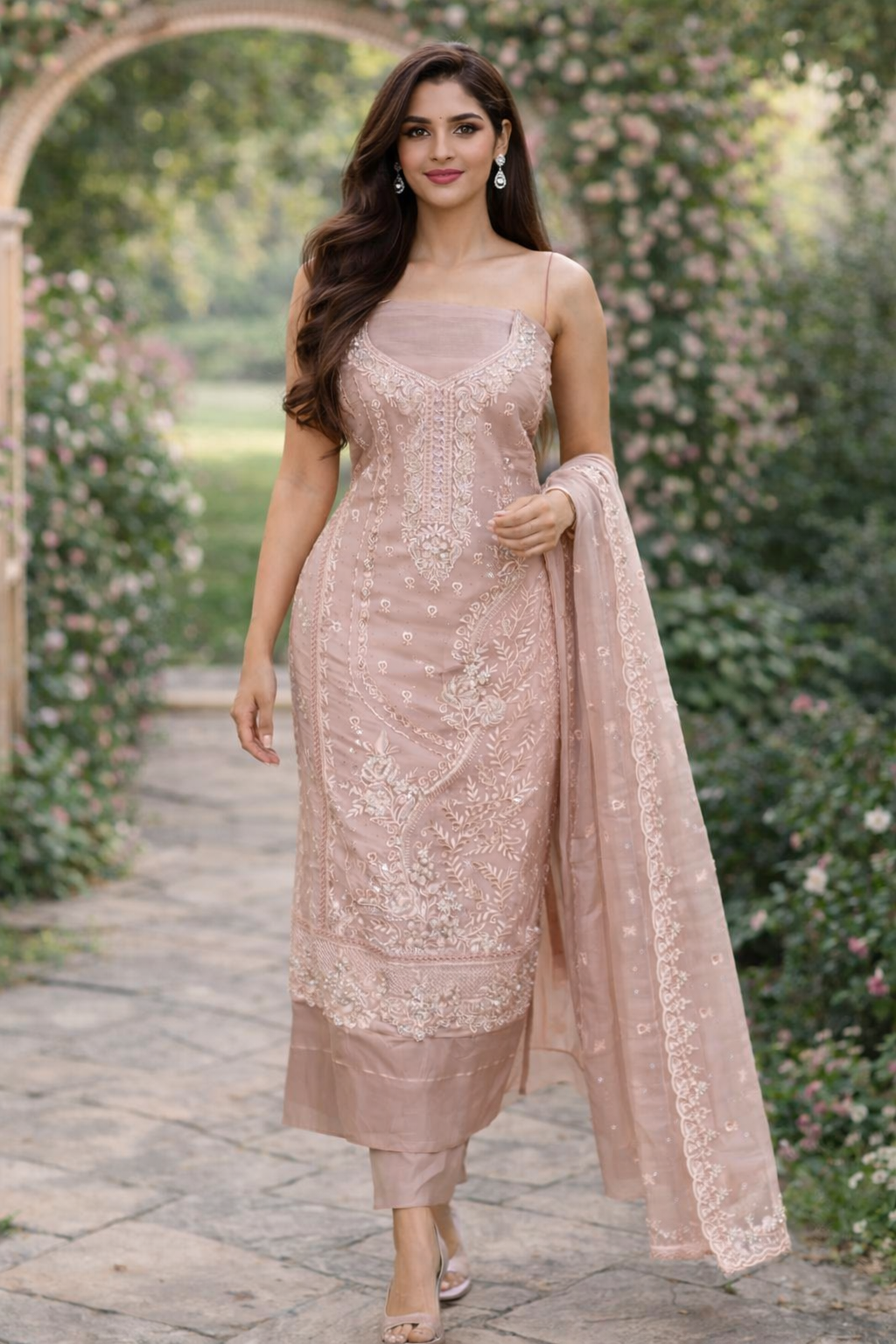Chiffon Shahi Rose Grace
