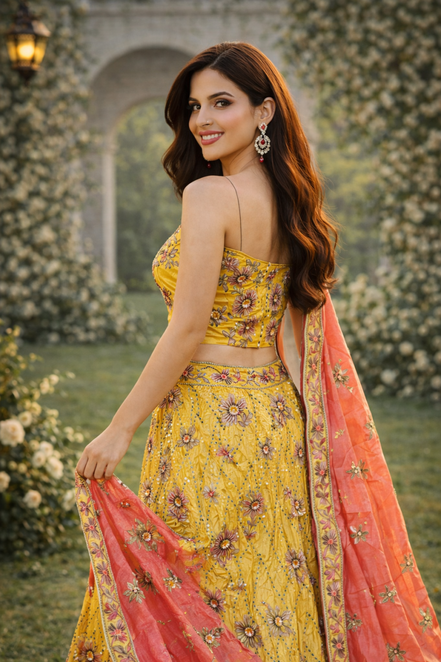 The Haldi Sunshine Lehenga.