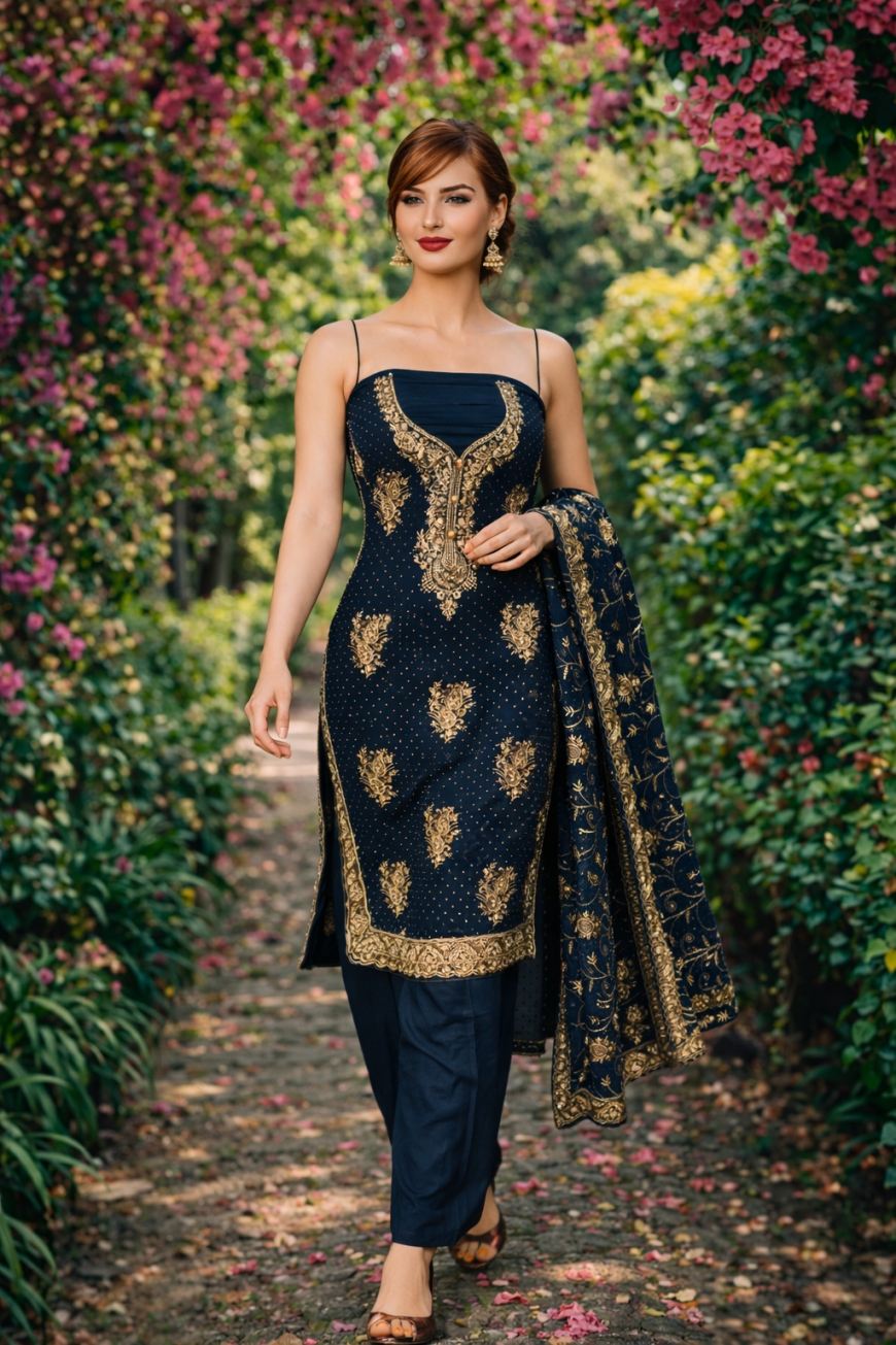 "The Ethereal Gilded Bloom"