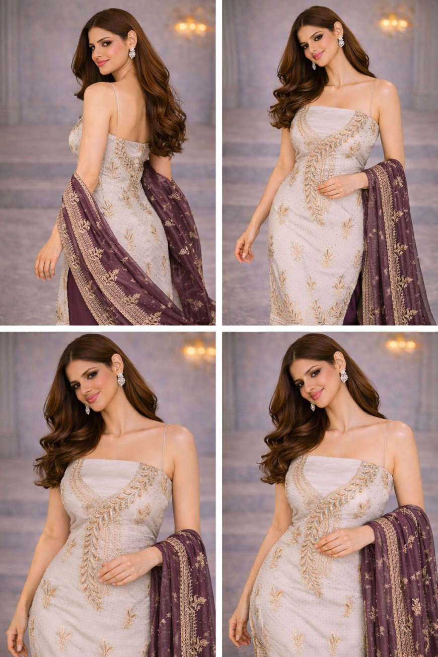 Fox Georgette Aura of Grace
