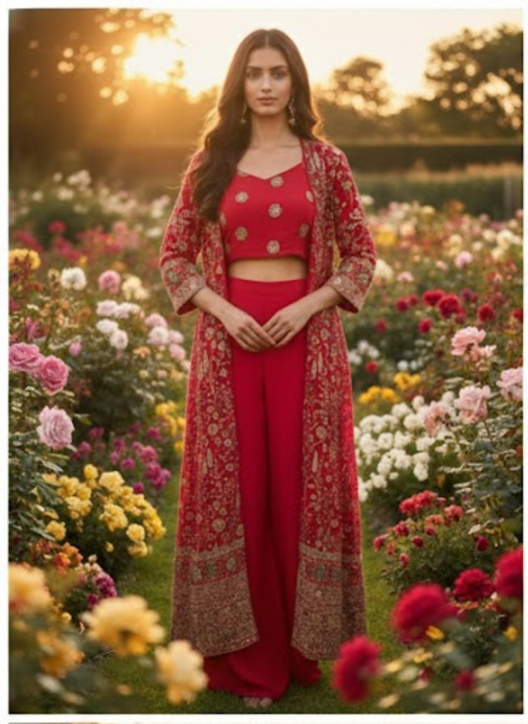 "The Royal Gulabi Shrug"