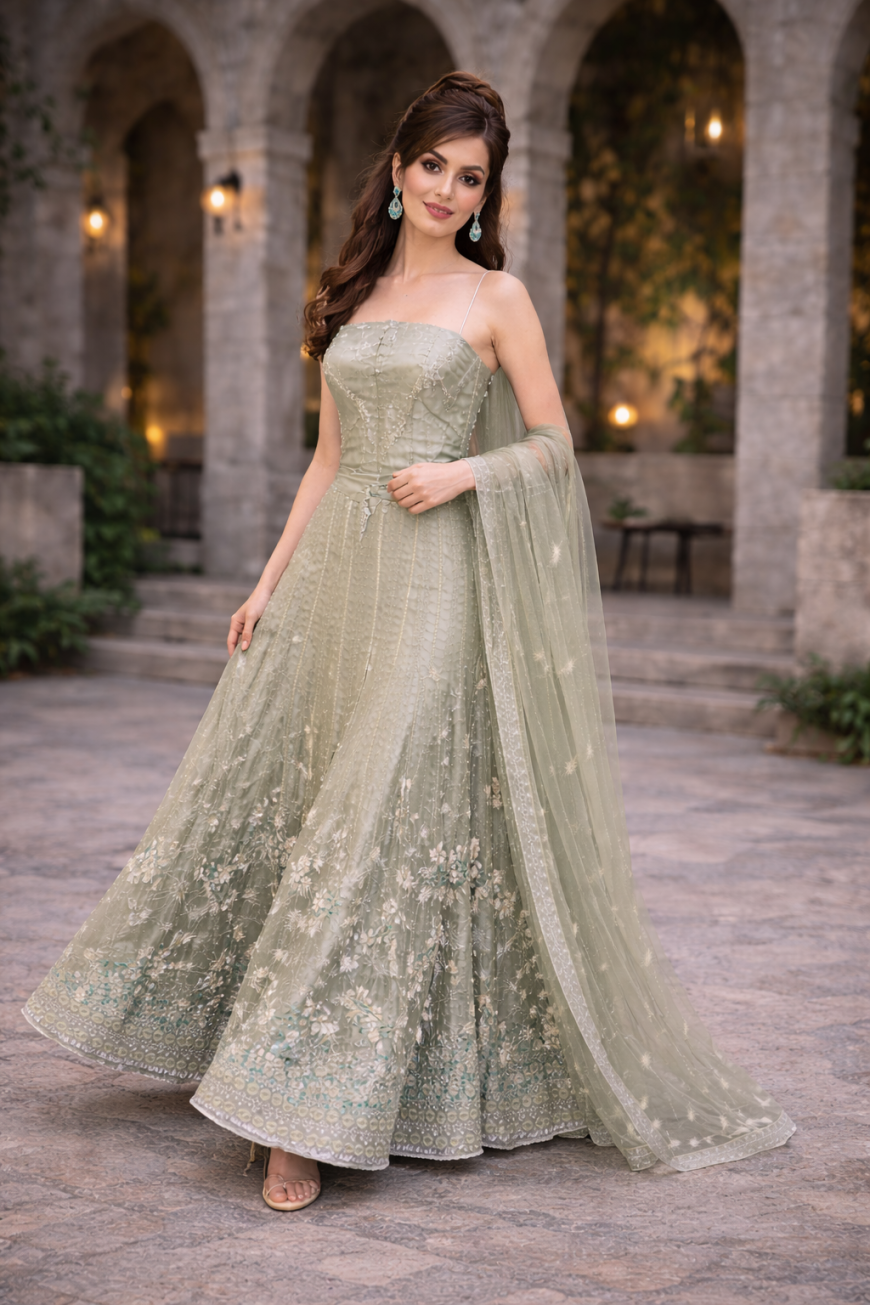 The Sage Whisper Lehenga