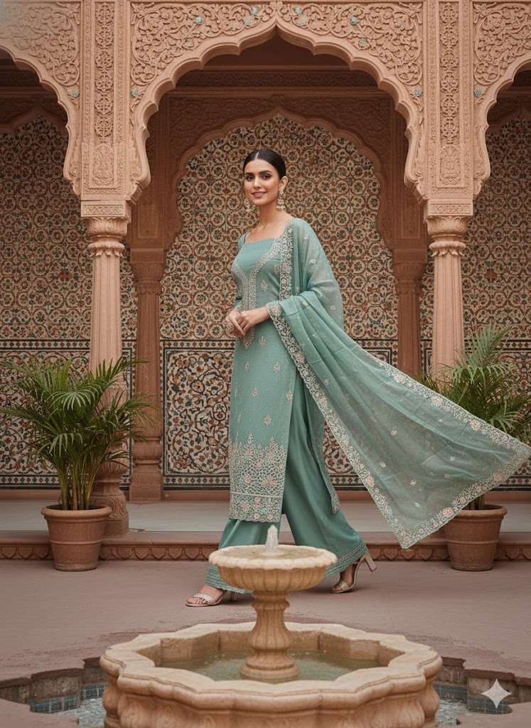 Chiffon Noor Mahal Elegance