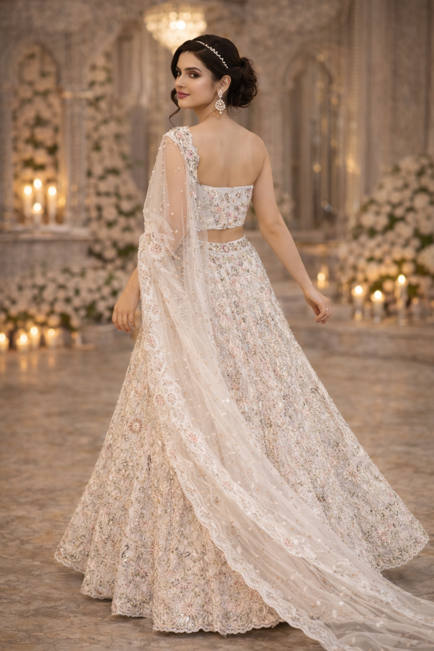 The Ivory Pastel Dream Lehenga