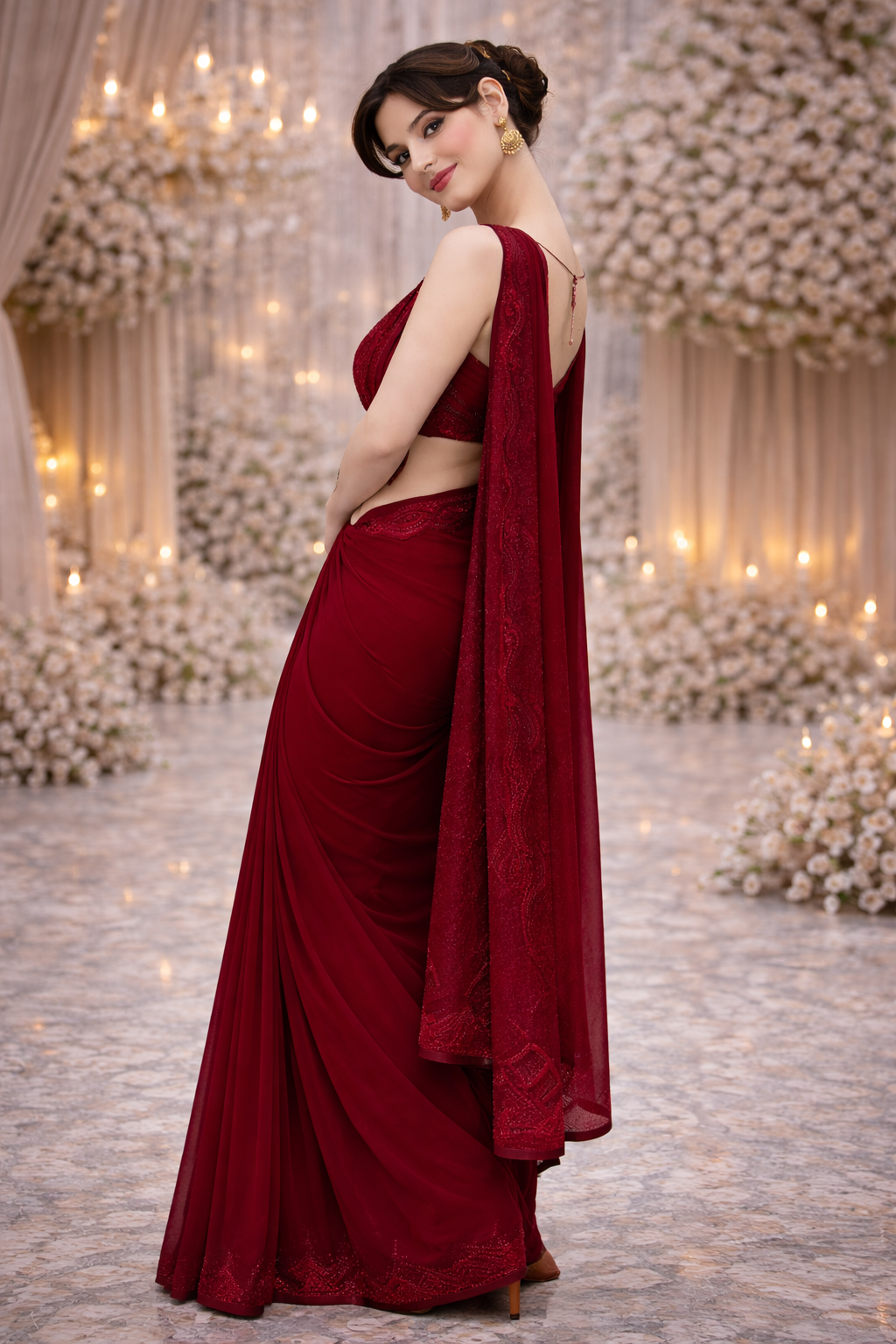 The Passion Red Saree