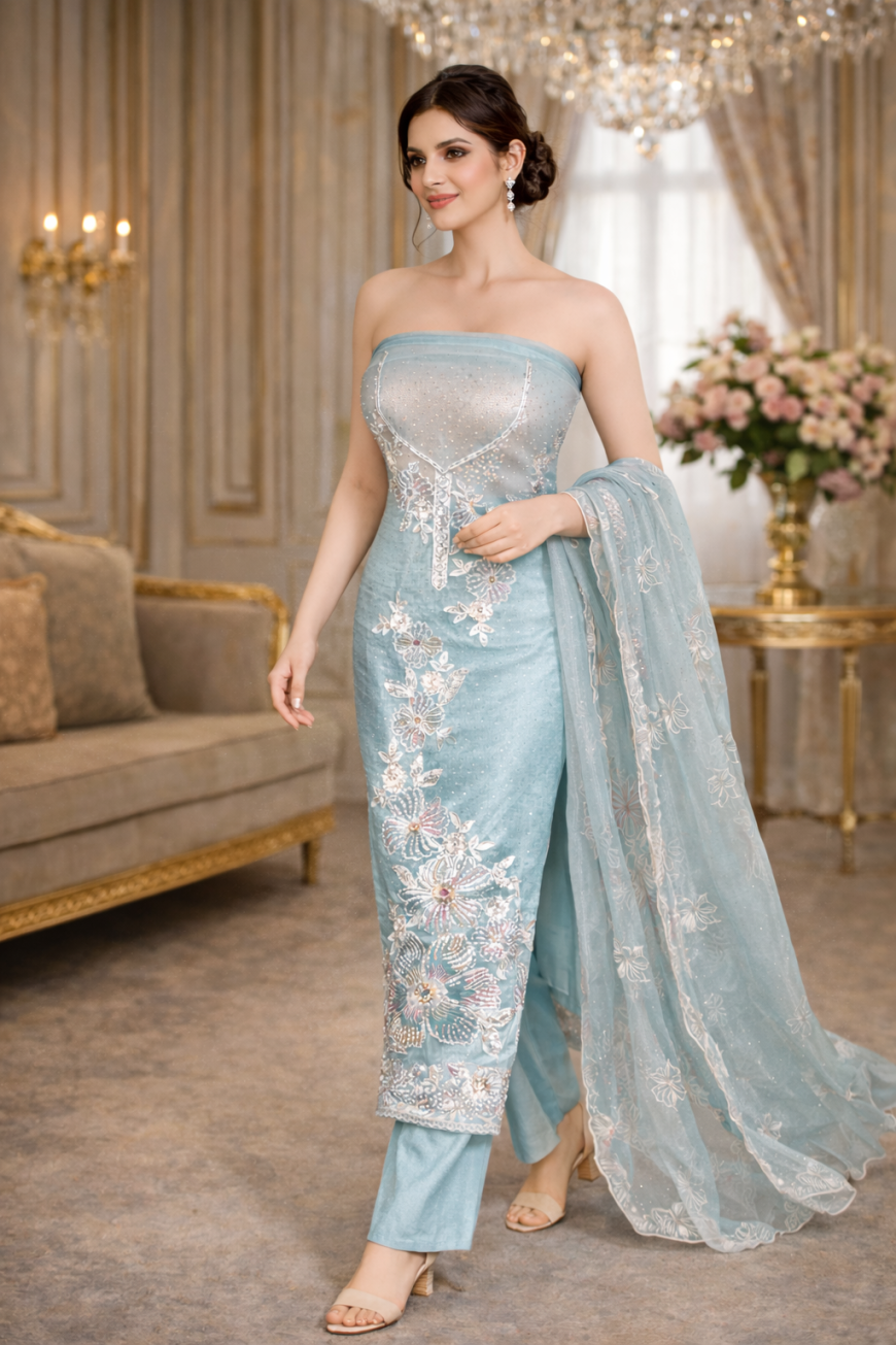 Divine Radiance Organza Silk  Masterpiece