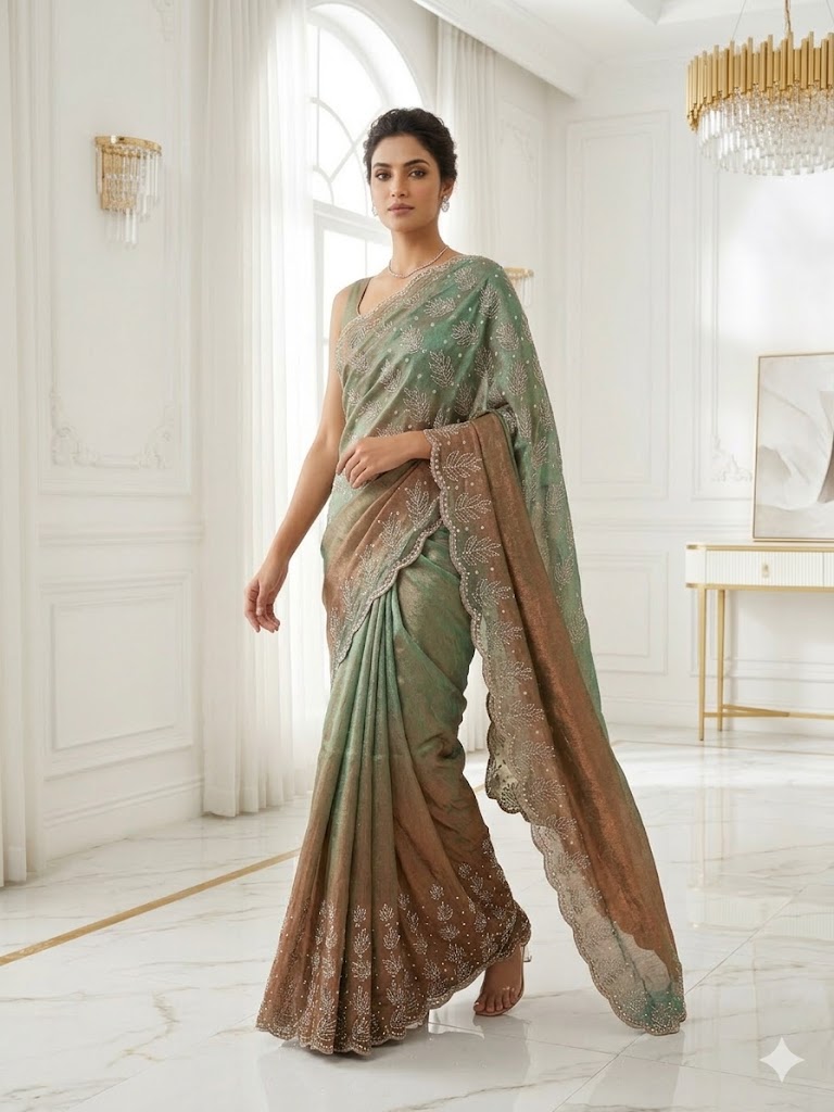 The Leafy Noor Drape Saree