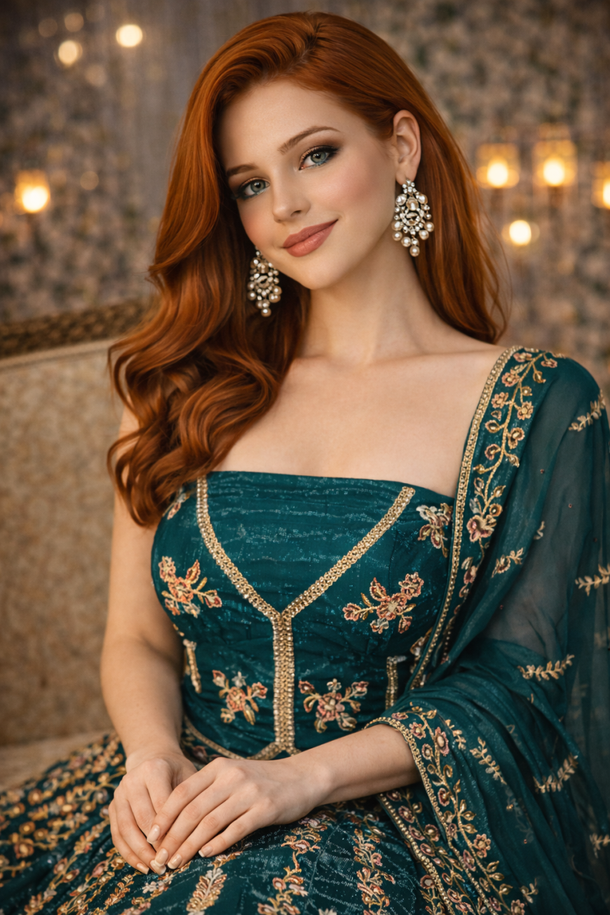 The Royal Peacock Lehenga.