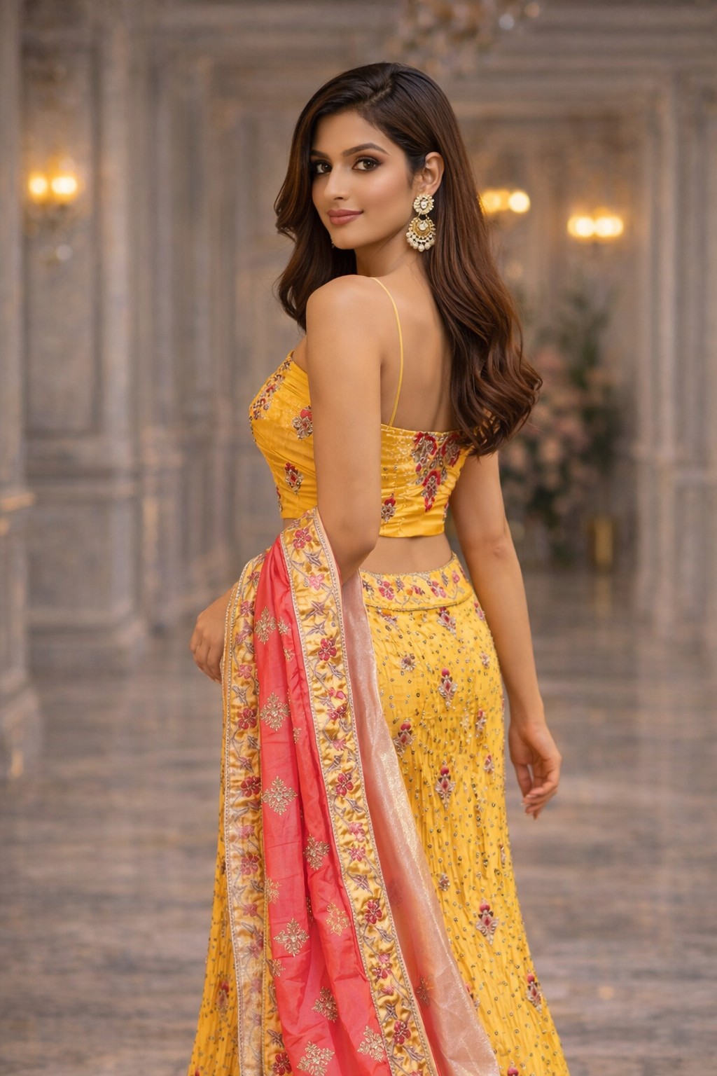 The Haldi Sunshine Lehenga.