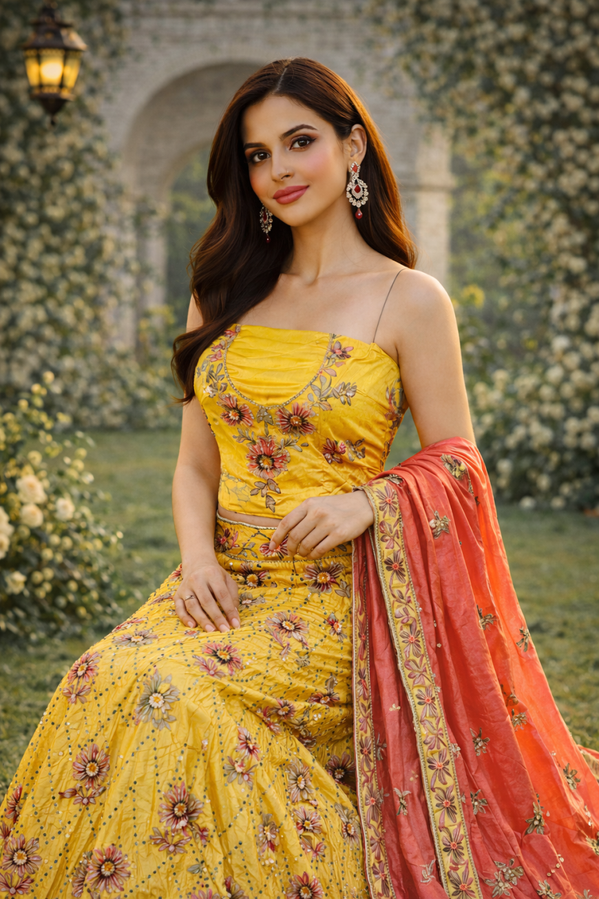 The Haldi Sunshine Lehenga.
